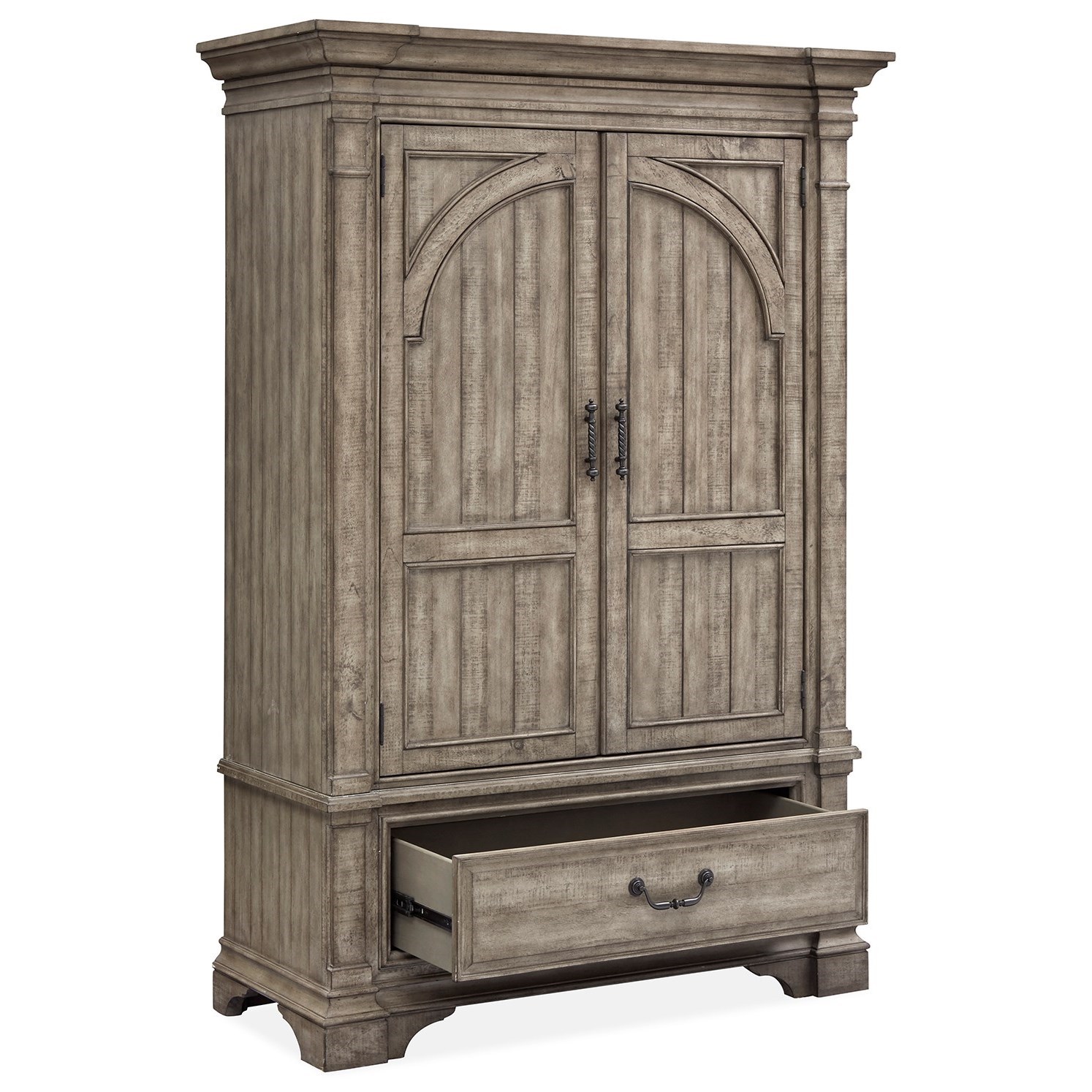 Ashley furniture white armoire top